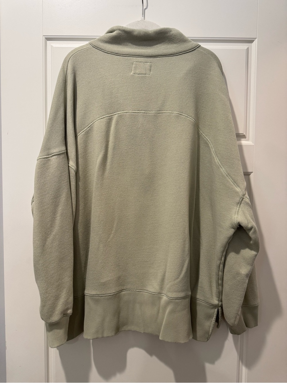 American Eagle XL Sage Green Collared Sweatshirt - Picture 5 of 7